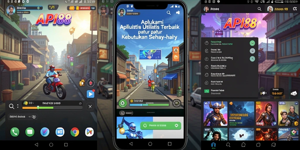 Tangkapan layar utama API88 menunjukkan antarmuka yang bersih dan intuitif.