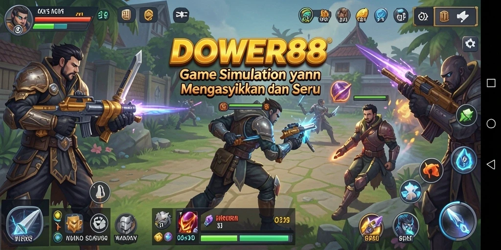 Gameplay DOWER88 menampilkan simulasi kehidupan yang seru dan interaktif.
