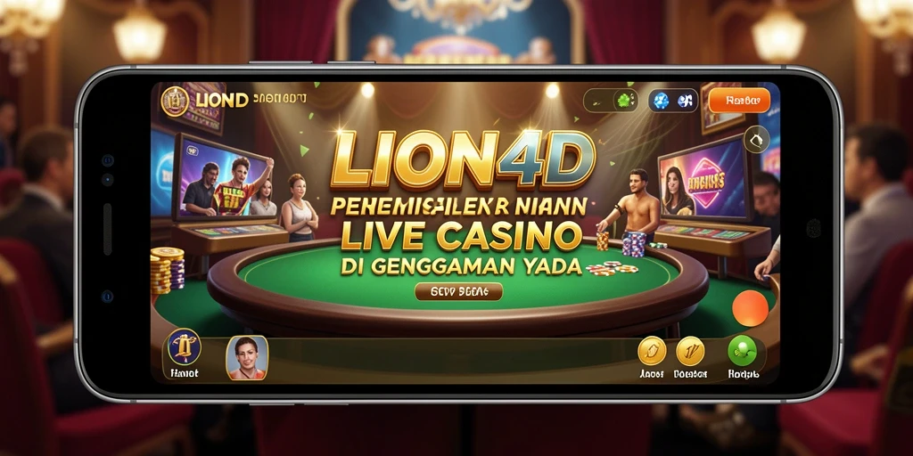 Screenshot gameplay LION4D dengan dealer live yang ramah.
