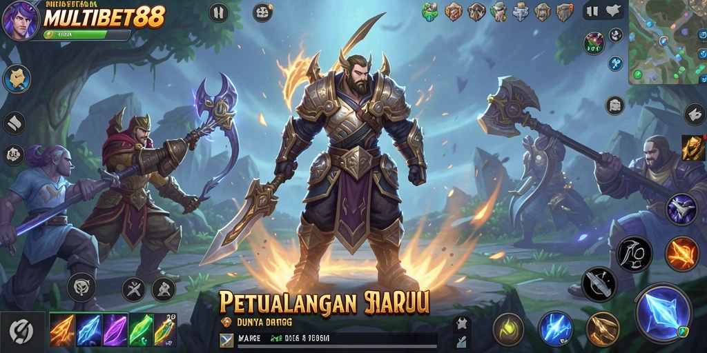 Tampilan gameplay seru dalam dunia petualangan MULTIBET88.