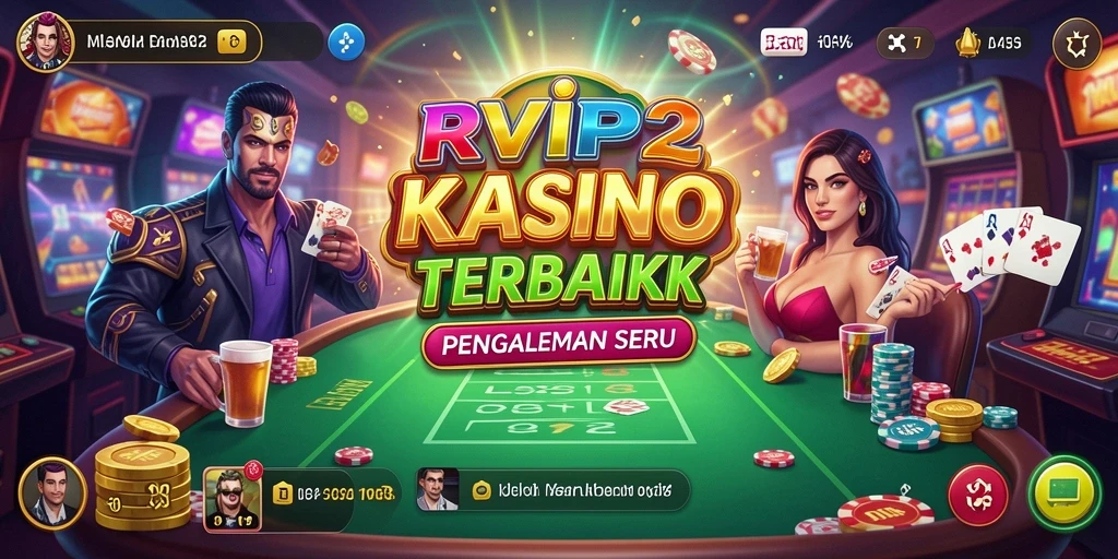 Screenshot utama RVIP2 menampilkan gameplay Kasino yang menarik.