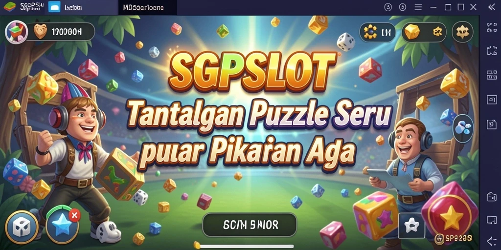 Screenshot utama SGPSLOT menampilkan gameplay Puzzle yang seru.