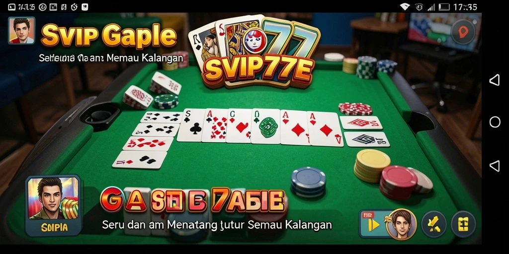 Tampilan menarik dari gameplay Gaple SVIP777 yang menyenangkan.